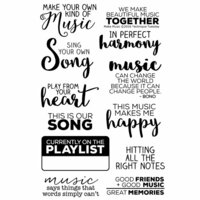 Technique Tuesday - Memory Keepers Studio - Clear Acrylic Stamps - Make Music
