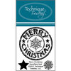 Technique Tuesday - Clear Photopolymer Stamps - Merry Christmas Snowflake Seal