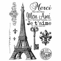 Technique Tuesday - Clear Acrylic Stamps - Mon Ami Paris