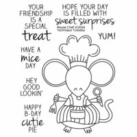 Technique Tuesday - Clear Acrylic Stamps - Mouse Chef