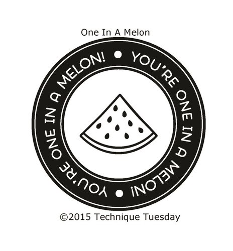 Technique Tuesday - Clear Acrylic Stamps - One in a Melon