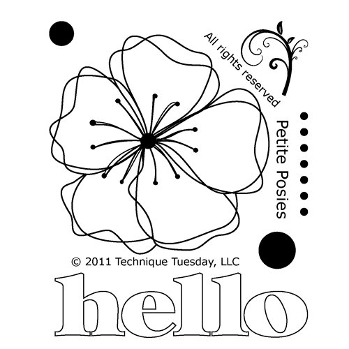 Technique Tuesday - Clear Acrylic Stamps - Petite Posies
