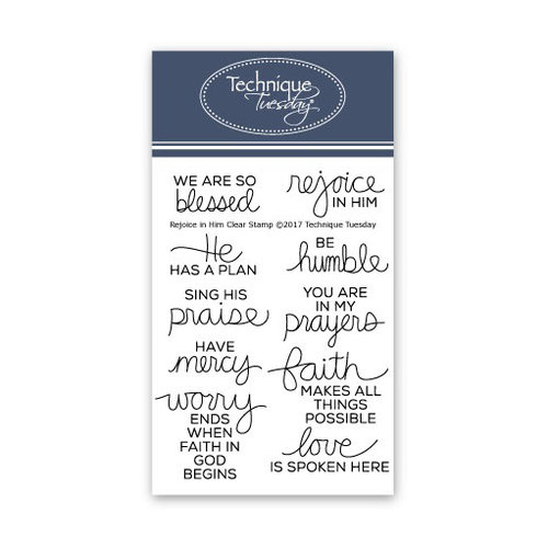 Technique Tuesday - Clear Photopolymer Stamps - Rejoice in Him