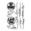 Technique Tuesday - Clear Acrylic Stamps - Be Mine by Ali Edwards