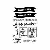 Technique Tuesday - Clear Acrylic Stamps - December Joys by Ali Edwards