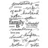 Technique Tuesday - Clear Acrylic Stamps - Family is by Ali Edwards
