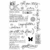 Technique Tuesday - Clear Acrylic Stamps - It's OK by Ali Edwards