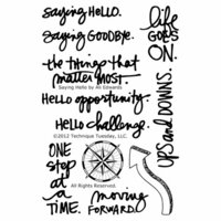 Technique Tuesday - Clear Acrylic Stamps - Saying Hello by Ali Edwards