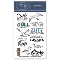 Technique Tuesday - Animal House Collection - Clear Photopolymer Stamps - Seagull