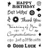 Technique Tuesday - Clear Acrylic Stamps - Simple Sentiments