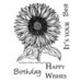 Technique Tuesday - Clear Acrylic Stamps - Sunflower