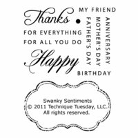 Technique Tuesday - Clear Acrylic Stamps - Swanky Sentiments