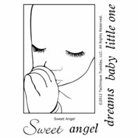 Technique Tuesday - Clear Acrylic Stamps - Sweet Angel