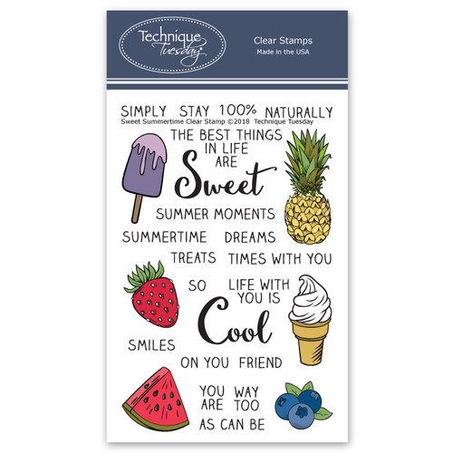 Technique Tuesday - Memory Keepers Studio - Clear Photopolymer Stamps - Sweet Summertime