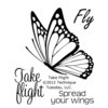 Technique Tuesday - Clear Photopolymer Stamps - Take Flight