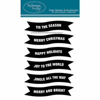 Technique Tuesday - Clear Acrylic Stamps - Christmas - Tis the Seasons Banners