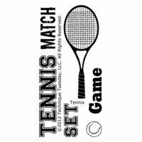 Technique Tuesday - Clear Acrylic Stamps - Tennis
