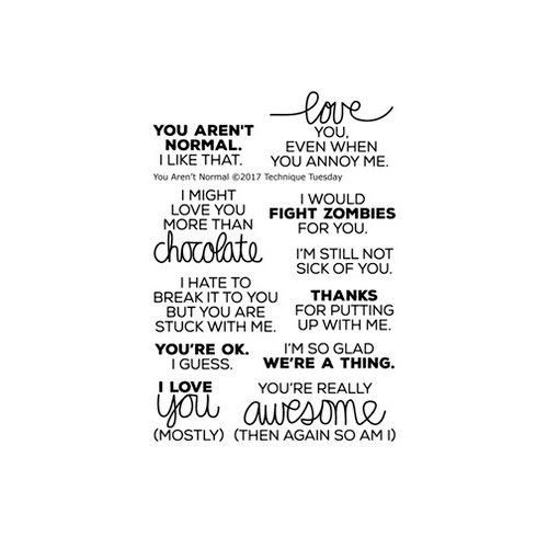 Technique Tuesday - Clear Photopolymer Stamps - You Aren't Normal