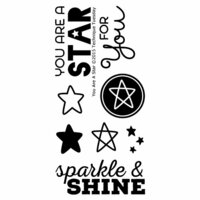 Technique Tuesday - Clear Acrylic Stamps - You are a Star