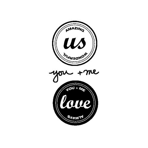 Technique Tuesday - Love Collection - Clear Photopolymer Stamps - You Plus Me By Ali Edwards