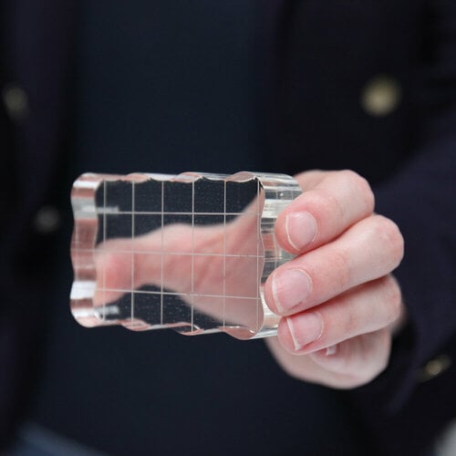  5 Pieces Acrylic Stamp Block, 0.4-Inch Thickness Essential  Stamp Blocks, Clear Stamping Blocks Tools with Grids and Grips for  Scrapbooking Crafts Card Making, 4 Sizes : Arts, Crafts & Sewing