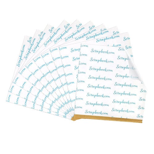 Scrapbook.com - Clear Double Sided Adhesive Sheets - 6 x 6 Inches - Permanent - 10 Sheets