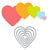 Scrapbook.com - Decorative Die Set - Nested Hearts