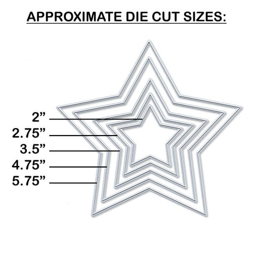 Felt Shapes Die Cut DIY Stars Mix Different Sizes