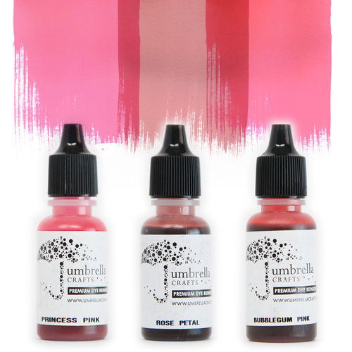Umbrella Crafts - Premium Dye Reinker Kit - Pink Trio
