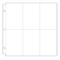 Scrapbook.com - Universal 12 x 12 Pocket Page Protectors - 6 Up - 4 x 6 Inch Vertical Pockets - 10 Pack