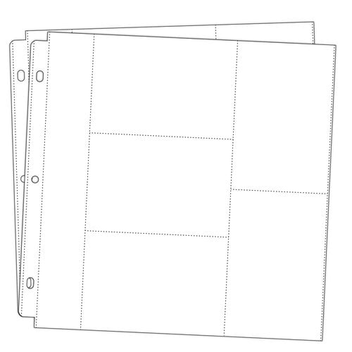Universal 12 x 12 Pocket Page Protectors - Style 1 - 20 Pack
