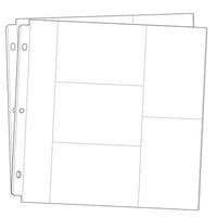  9x12 Open Page Protectors - 20 Pack