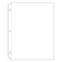 UR1 Scrapbook 8.5” X 11” Acid Free 10 Sheets, Top Loading Protectors, White