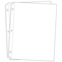 Universal 8.5 x 11 Page Protectors for 3-ring Albums - 20 Pack