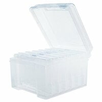 Scrapbook.com - Clear Craft Storage Boxes - 4x6 - 7 Piece Set