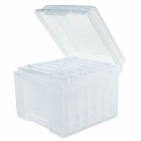 Scrapbook.com - Clear Craft Storage Boxes - 5x7 - 7 Piece Set