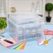 Scrapbook.com - Clear Craft Storage Boxes - 5x7 - 7 Piece Set