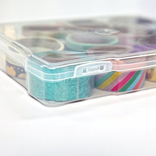 BUYISI 5X7 Transparent Storage Box Photo & Craft Organiser Including 6  Cases & L 