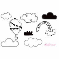 Unity Stamp - Bella Blvd Collection - Unmounted Rubber Stamp Set - Sunny Happy Skies