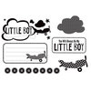 Unity Stamp - Echo Park Collection - Unmounted Rubber Stamp Set - In the Clouds