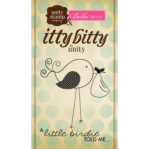 Unity Stamp - Bella Blvd Collection - Itty Bitty - Unmounted Rubber Stamp - Birdie Told Me