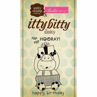 Unity Stamp - Bella Blvd Collection - Itty Bitty - Unmounted Rubber Stamp - Hip Hip Hooray