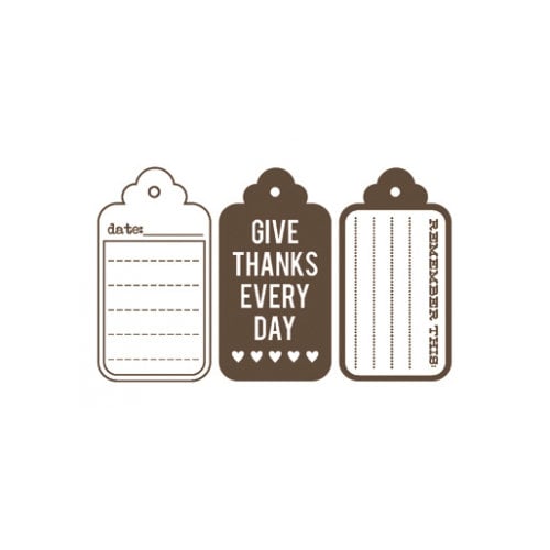 Unity Stamp - Jillibean Soup Collection - Itty Bitty - Unmounted Rubber Stamp - Give Thanks Everyday