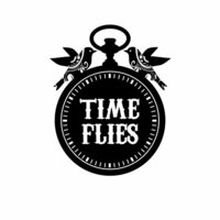 Unity Stamp - Itty Bitty Collection - Unmounted Rubber Stamp - Time Flies