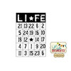Unity Stamp - Simple Stories Collection - Itty Bitty - Unmounted Rubber Stamp - LIFE Bingo