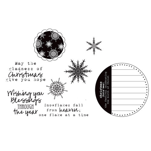 Unity Stamp - Jillibean Soup Collection - Unmounted Rubber Stamp Set - Snowflakes Fallâ¦