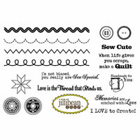 Unity Stamp - Jillibean Soup Collection - Unmounted Rubber Stamp - Homemade 6 Bean Soup
