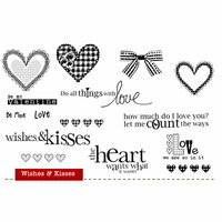 Unity Stamp - Unity Artista Collection - Unmounted Rubber Stamp Set - Wishes and Kisses