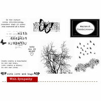 Unity Stamp - Unity Artista Collection - Unmounted Rubber Stamp Set - With Sympathy