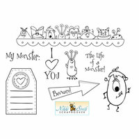 Unity Stamp - Nikki Sivils Collection - Unmounted Rubber Stamp - My Lil Monster